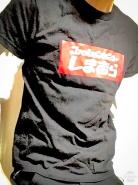 「しまむら（シマムラ）のアイテム（Tシャツ/カットソー）」を使った、motorizerさん（メンズ・173cm）の冬コーディネート
