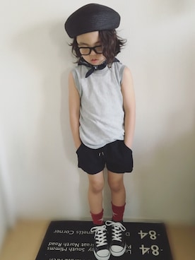 yuuuuuuminさん（キッズ・120cm）の夏コーディネート