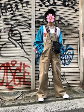 「doublet（ダブレット）のアイテム（ジャケット/アウター）」を使った、うゆ©︎さん（レディース・161cm）の春コーディネート