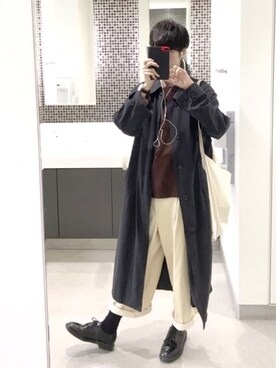 ao-iroさん（メンズ・180cm）の冬コーディネート