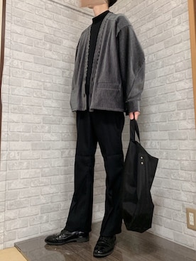 カーディガン ボレロを使った ハイネック のメンズ人気ファッションコーディネート Wear