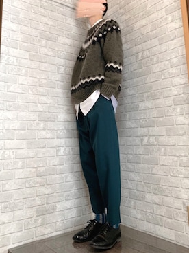 ao-iroさん（メンズ・180cm）の冬コーディネート