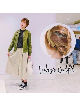 「TORIO（トリオ）のアイテム」を使った、monamomooさん（レディース・167cm）の冬コーディネート