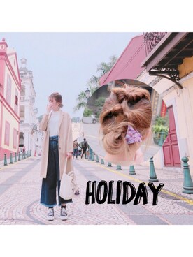 「ATMOSPHERE（アトモスフィア）のアイテム」を使った、monamomooさん（レディース・167cm）の春コーディネート