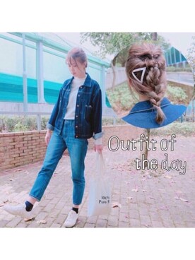 「ATMOSPHERE（アトモスフィア）のアイテム」を使った、monamomooさん（レディース・167cm）の冬コーディネート