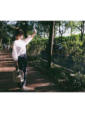 「青文字系」｜monamomooさん（レディース・167cm）の夏コーディネート