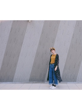 「青文字系」｜monamomooさん（レディース・167cm）の秋コーディネート