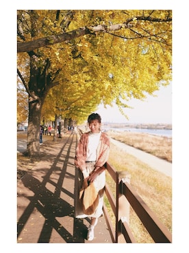 「青文字系」｜monamomooさん（レディース・167cm）の秋コーディネート