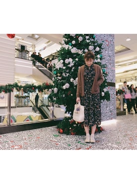 「青文字系」｜monamomooさん（レディース・167cm）の冬コーディネート