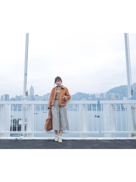 「青文字系」｜monamomooさん（レディース・167cm）の冬コーディネート