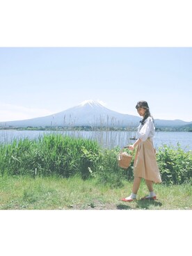 「青文字系」｜monamomooさん（レディース・167cm）の夏コーディネート