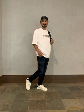 「DIESEL（ディーゼル）のアイテム（帽子）」を使った、keiさん（メンズ・176cm）の夏コーディネート