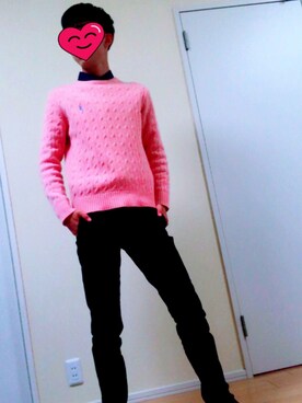 ピンクニット のメンズ人気ファッションコーディネート Wear