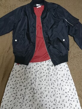 「FUN（ファン）のアイテム（ブルゾン）」を使った、soraiさん（レディース・163cm）の春コーディネート
