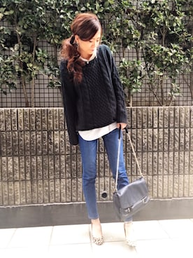 「STYLEST（スタイレスト）のアイテム」を使った、itsuka*✧さん（レディース・155cm）の冬コーディネート