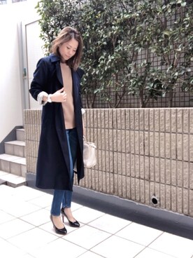 「Daniel Wellington」｜「アイテム（トレンチコート）」を使った、itsuka*✧さん（レディース・155cm）の春コーディネート
