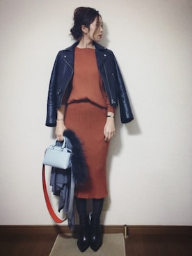 さくらさん（レディース・160cm）の冬コーディネート