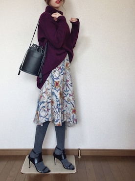 「MuseR（ミュザー）のアイテム」を使った、さくらさん（レディース・160cm）の冬コーディネート