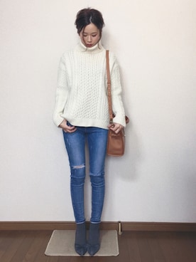 さくらさん（レディース・160cm）の冬コーディネート