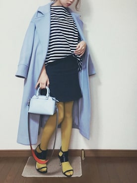 「Mila Owen（ミラオーウェン）のアイテム（その他アウター）」を使った、さくらさん（レディース・160cm）の冬コーディネート