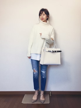 さくらさん（レディース・160cm）の冬コーディネート