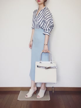 「7-ID concept.（セブンアイディ コンセプト）のアイテム」を使った、さくらさん（レディース・163cm）の春コーディネート