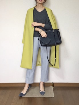 「AMIW（アミウ）のアイテム」を使った、さくらさん（レディース・163cm）の冬コーディネート