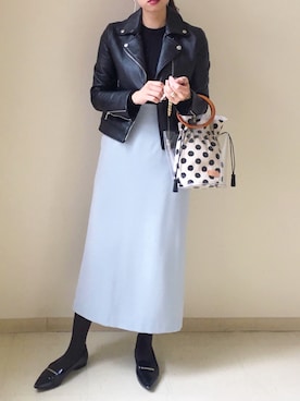 「inter-chaussures（インターショシュール）のアイテム」を使った、さくらさん（レディース・163cm）の春コーディネート