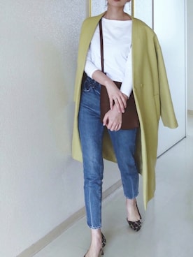 「H&M（エイチ・アンド・エム）のアイテム（バッグ）」を使った、さくらさん（レディース・163cm）の春コーディネート