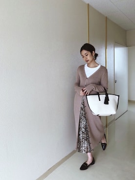 「GOUT COMMUN（グーコミューン）のアイテム」を使った、さくらさん（レディース・163cm）の春コーディネート