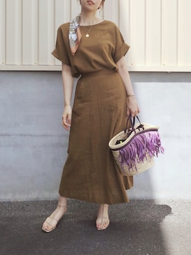 「SOKO（ソコ）のアイテム」を使った、さくらさん（レディース・163cm）の春コーディネート