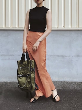 「SOKO（ソコ）のアイテム」を使った、さくらさん（レディース・163cm）の夏コーディネート