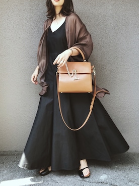 「GOUT COMMUN（グーコミューン）のアイテム」を使った、さくらさん（レディース・163cm）の秋コーディネート