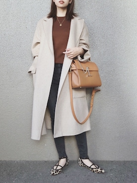 「GOUT COMMUN（グーコミューン）のアイテム」を使った、さくらさん（レディース・163cm）の秋コーディネート