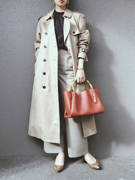 「GOUT COMMUN（グーコミューン）のアイテム」を使った、さくらさん（レディース・163cm）の春コーディネート