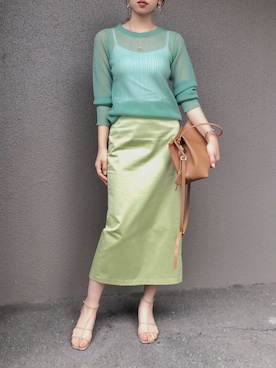 「MIXTO（ミスト）のアイテム」を使った、さくらさん（レディース・163cm）の春コーディネート