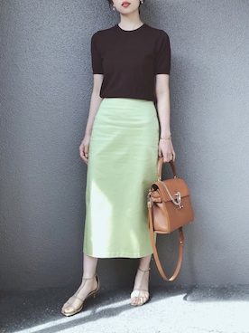 「LUANA（ルアナ）のアイテム（バッグ）」を使った、さくらさん（レディース・163cm）の春コーディネート