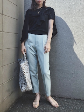 「MIXTO（ミスト）のアイテム」を使った、さくらさん（レディース・163cm）の春コーディネート