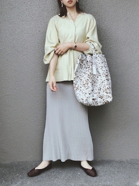 「MIXTO（ミスト）のアイテム」を使った、さくらさん（レディース・163cm）の春コーディネート