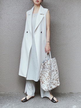 「MIXTO（ミスト）のアイテム」を使った、さくらさん（レディース・163cm）の春コーディネート