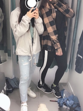 「H&M（エイチ・アンド・エム）のアイテム（その他）」を使った、raaiさん（レディース・153cm）の春コーディネート