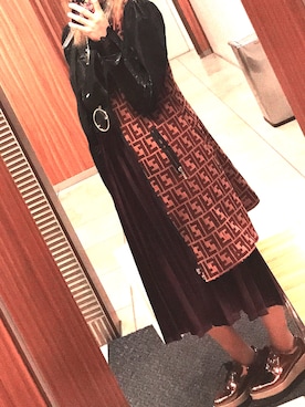 「FENDI（フェンディ）のアイテム（その他アウター）」を使った、BiKiさん（レディース・151cm）の春コーディネート