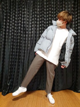 「G.O.C（ジーオーシー）のアイテム（ダウンジャケット/コート）」を使った、samuさん（メンズ・170cm）の冬コーディネート