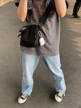 「アイテム（PC・スマホグッズ/家電、ホワイト系）」を使った、mさん（レディース・157cm）の冬コーディネート