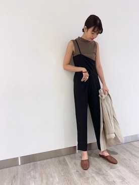 「アパートバイローリーズ」｜「アイテム（オールインワン・サロペット）」を使った、ａｉｋａさん（レディース・168cm）の春コーディネート