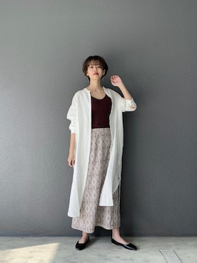 「A part by（アパートバイ）のアイテム（シャツワンピース）」を使った、ａｉｋａさん（レディース・168cm）の春コーディネート