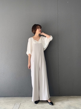 「アパートバイローリーズ」｜「アイテム（オールインワン・サロペット）」を使った、ａｉｋａさん（レディース・168cm）の春コーディネート