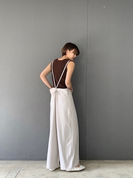 「アパートバイローリーズ」｜「アイテム（オールインワン・サロペット）」を使った、ａｉｋａさん（レディース・168cm）の春コーディネート