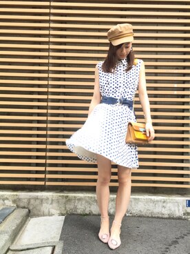 「Rick & Roy（リック アンド ロイ）のアイテム（バッグ）」を使った、ENDさん（レディース・164cm）の春コーディネート