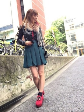 「GUILD PRIME（ギルドプライム）のアイテム（トップス）」を使った、ENDさん（レディース・164cm）の秋コーディネート